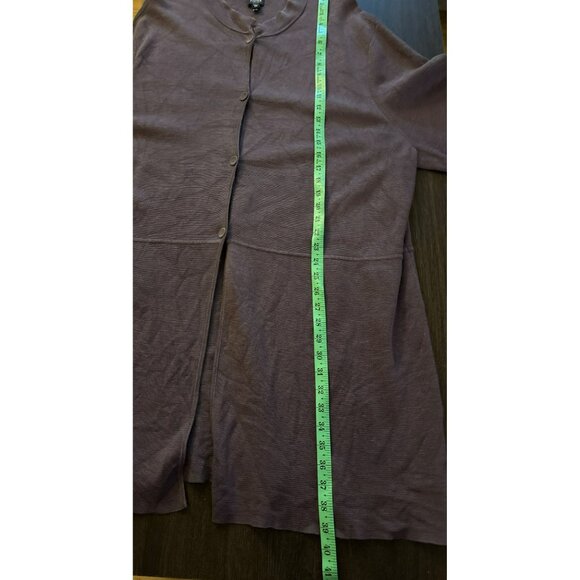 Eileen Fisher Silk Blend Long Button Cardigan Size 2X - Picture 7 of 7